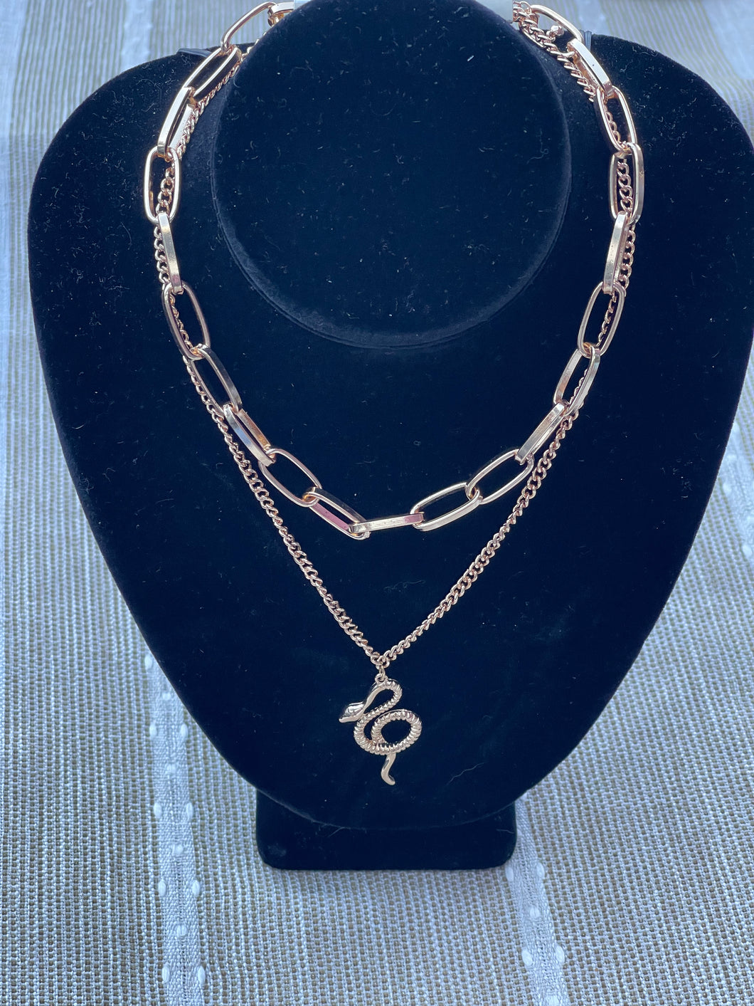 Necklace J snake